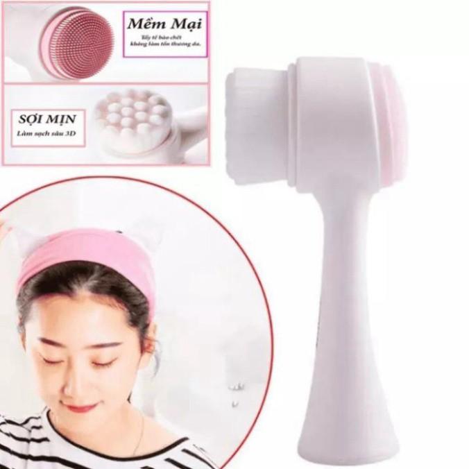 Máy Rửa Mặt, Cọ Rửa Mặt 2 Đầu Hàn Quốc Siêu Hót