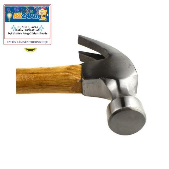 Búa nhổ đinh cán gỗ G0004 khối lượng 16oz-450g