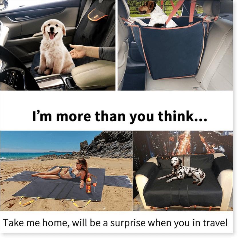 Miếng lót ghế cho thú cưng trên ô tô DOG CAR SEAT COVER UPGRADED - Đồng Hành cùng Thú Cưng