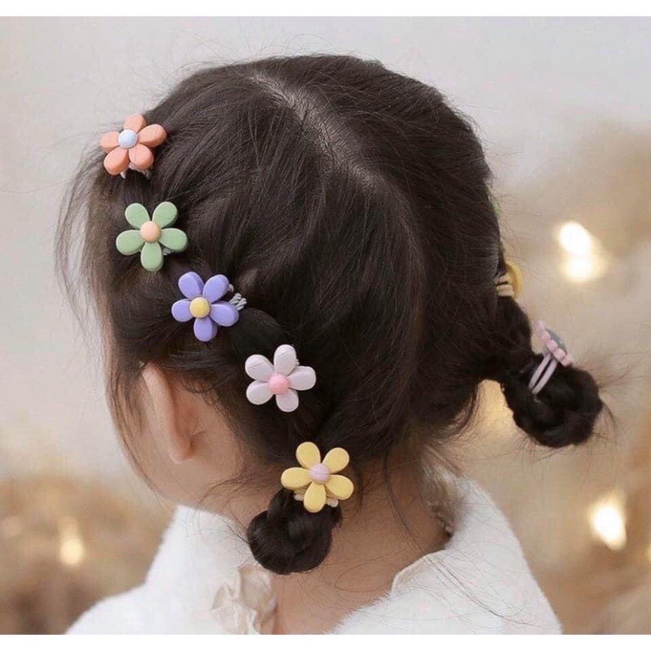 Set 10 chun buộc tóc nhiều hình dễ thương cho bé