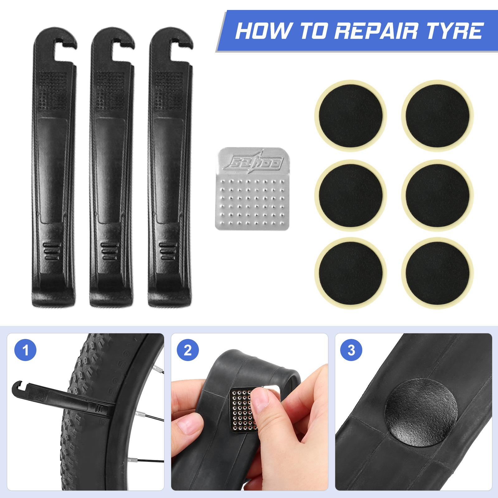 Bộ dụng cụ sửa chữa lốp xe đạp đa năng khẩn cấp