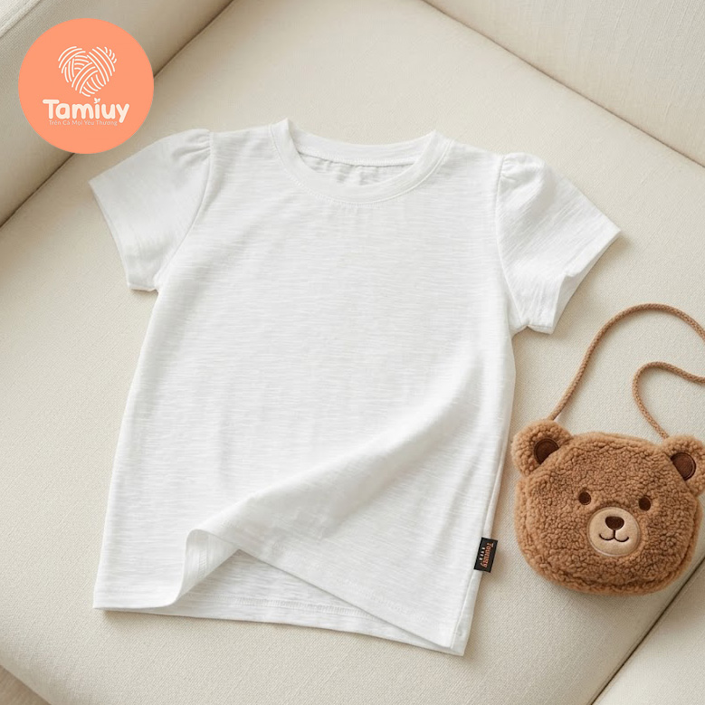 Áo Thun Bé Gái Tamiuy Cotton Mềm Thoáng Co Giãn 4 Chiều Mặc Mát Size 10-40kg
