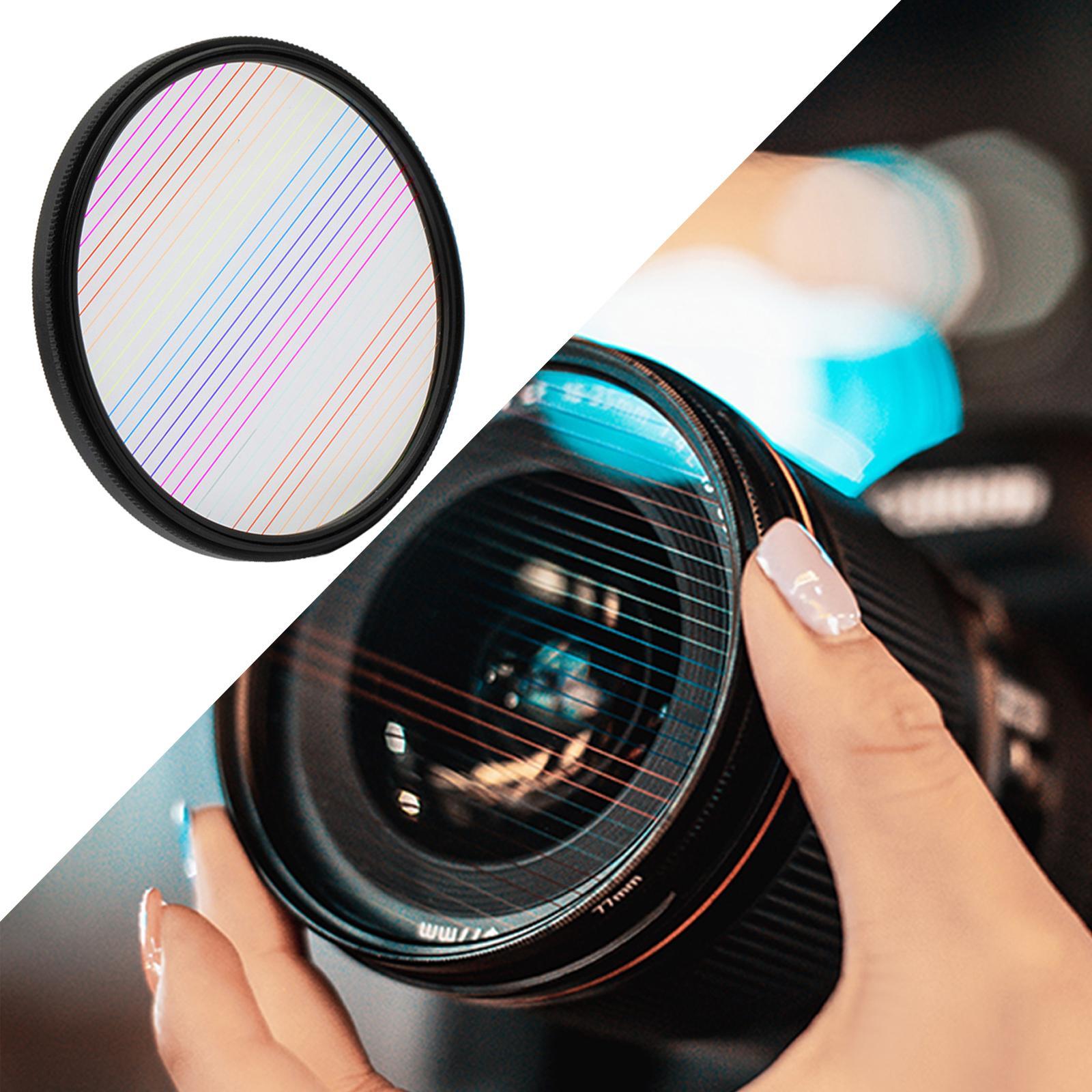 2pcs Streak Filter Special Effects Filter Camera Accessories 77mm Streak