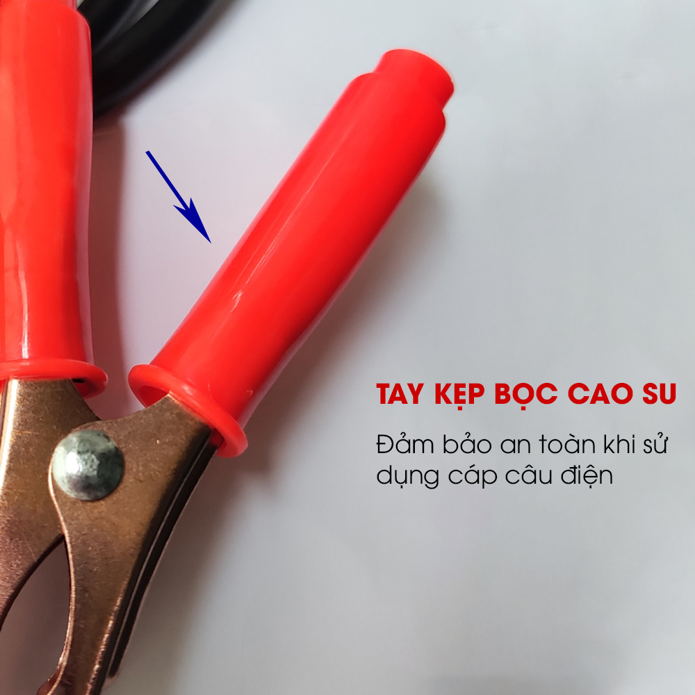 Dây câu bình ắc quy ô tô LOẠI 1 TRÊN THỊ TRƯỜNG, lõi đồng 0,6 đến 1kV chịu tải &gt;2000 AMP, không nóng dây TÂM LUÂN Chổi lau tẩm dầu - Hàng chính hãng