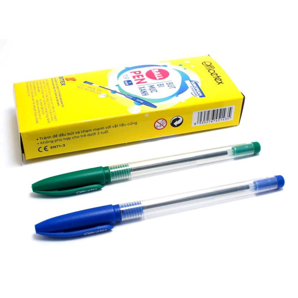 Hình ảnh Bút bi mực xanh OT-BP001BU (6 cây)