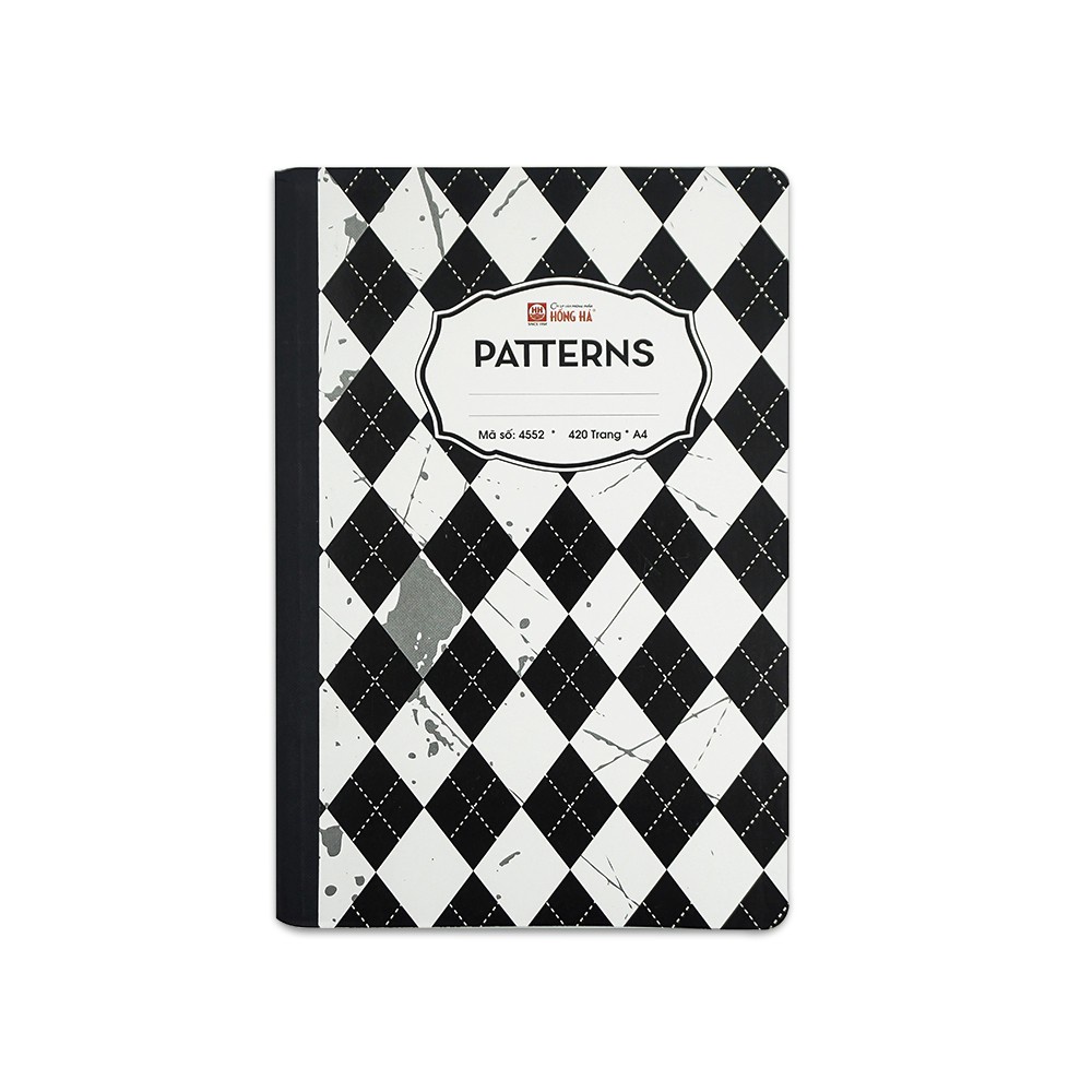 Sổ Kẻ Ngang HH 420 Trang Patterns Bề Mặt Giấy Láng Mịn, Viết Êm Tay, Tạo Nét Chữ Đẹp. Giấy Viết Không Nhòe, Không Thấm Mực Sang Trang Sau, Tốt Cho Người Sử Dụng.