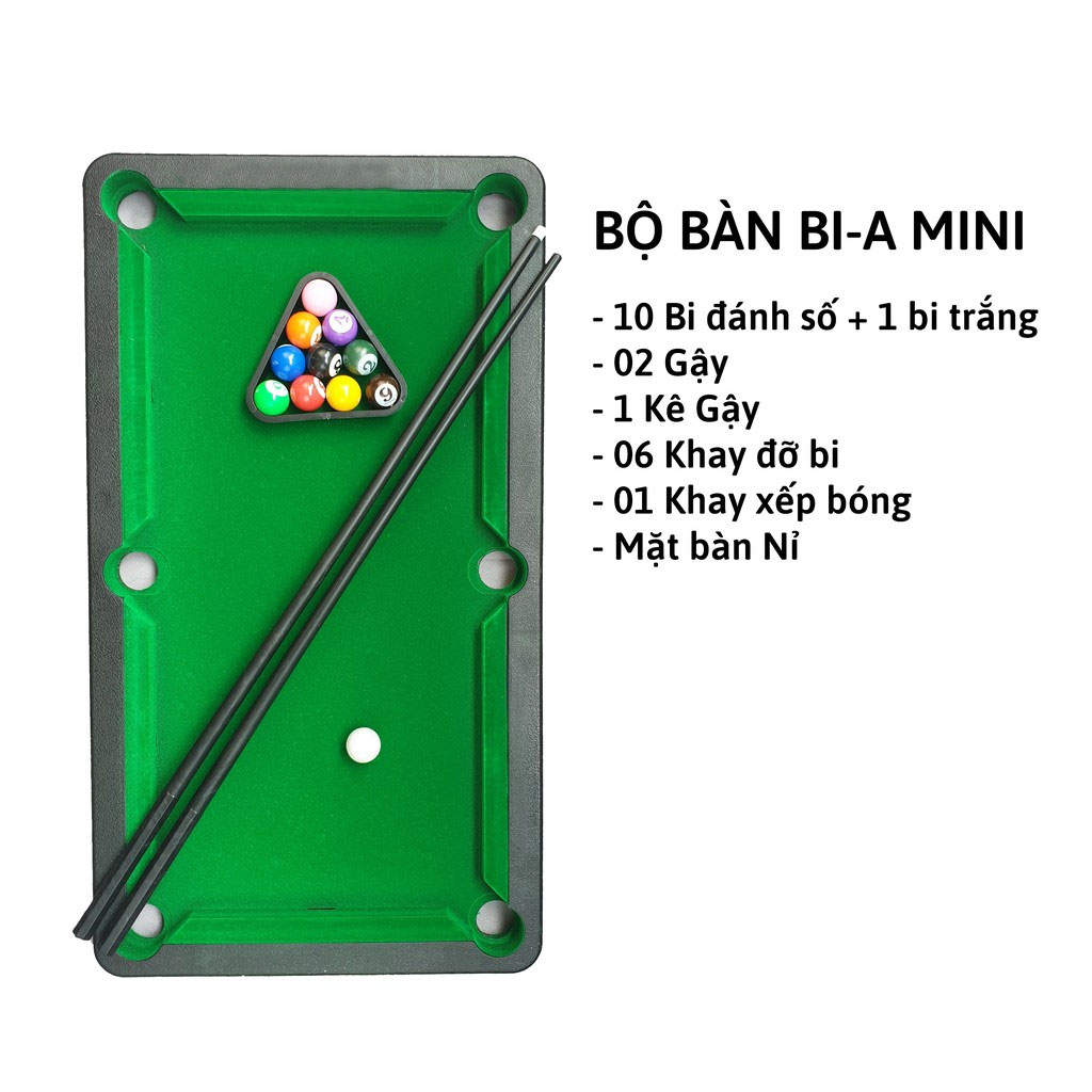 Đồ Chơi Bàn bi a mini cho bé từ 3 tuổi nhựa chắc chắn siêu bền