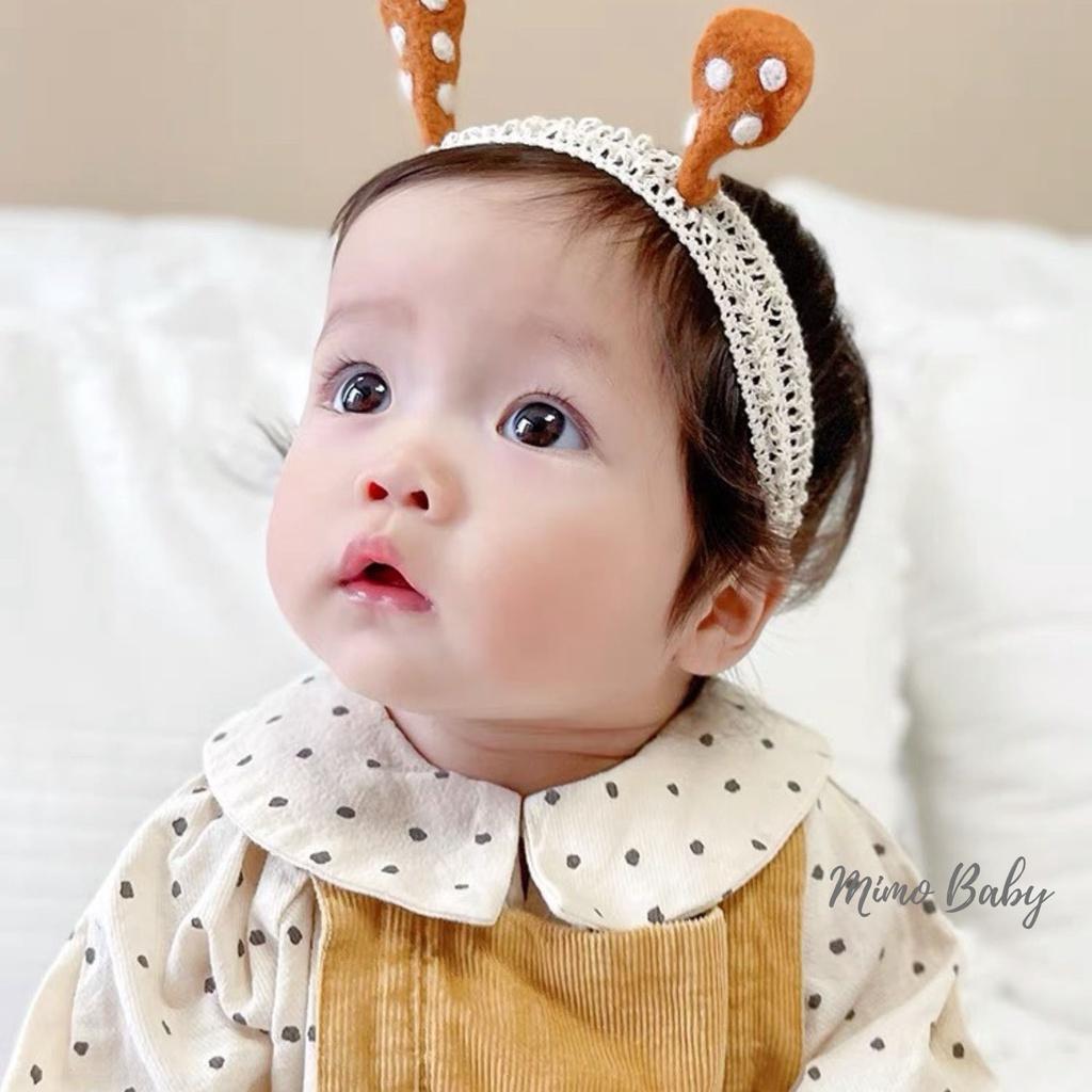 Băng đô turban hình tai thú đáng yêu cho bé Mimo baby BD36