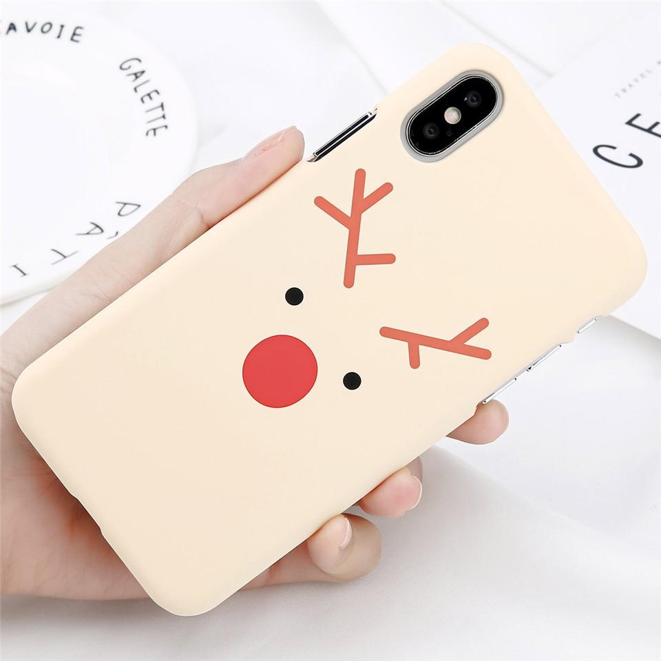 Ốp lưng hình tuần lộc dành cho iphone 6 6s 6 plus 6s plus 7 7 plus 8 8 plus X XS