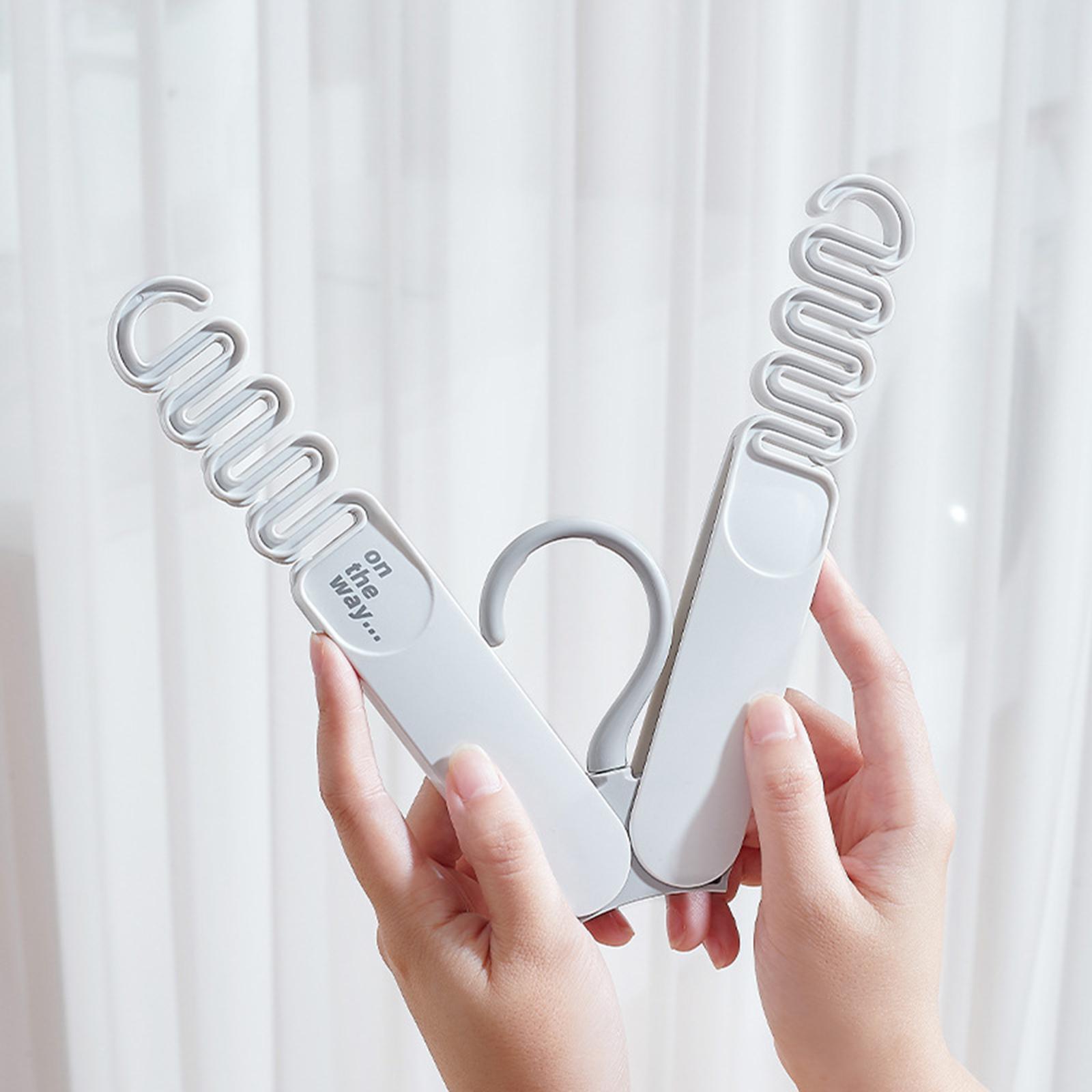 Foldable Travel Hanger Coat Hanger Portable Foldable Hanger 360° Rotating Hook Clothes Hanger Drying Rack for Coats Clothing