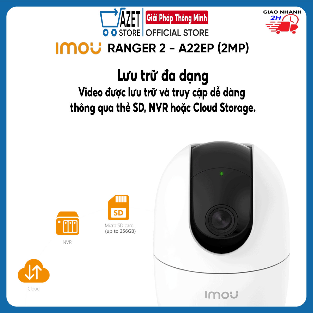 Camera ip wifi imou ranger A42P 4M Quad HD (2K ) A22EP | Full HD 1080P | phiên bản mới xoay 360 | hàng chính hãng | bảo hành 2 năm