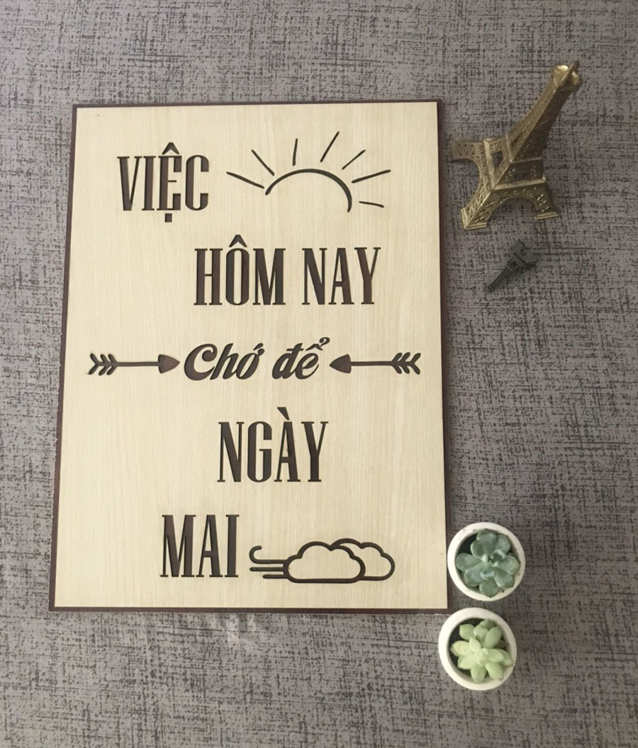TRANH ĐỘNG LỰC TREO TƯỜNG BẰNG GỖ KHẮC LASER KÍCH THƯỚC LỚN