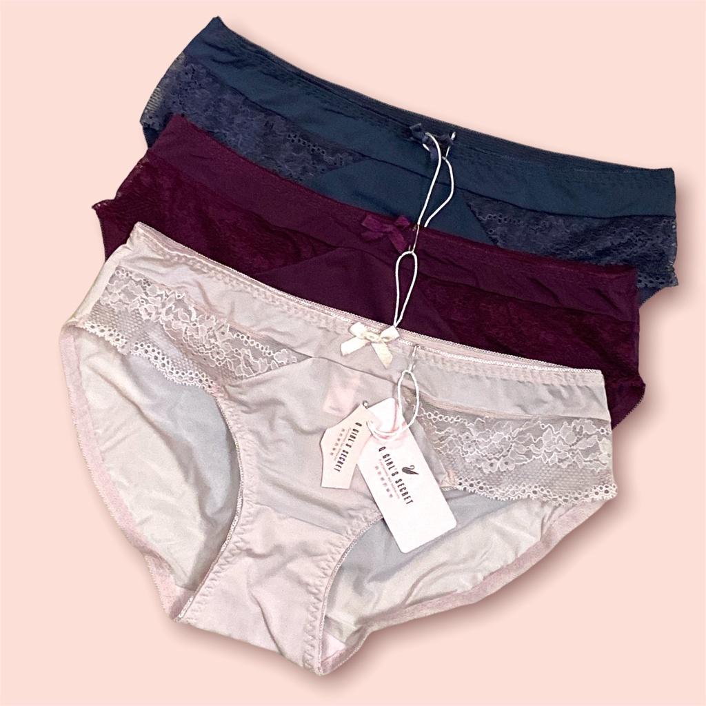 COMBO 5 QUẦN THUN LẠNH PHỐI REN Q. GIRL' S SECRET 6993