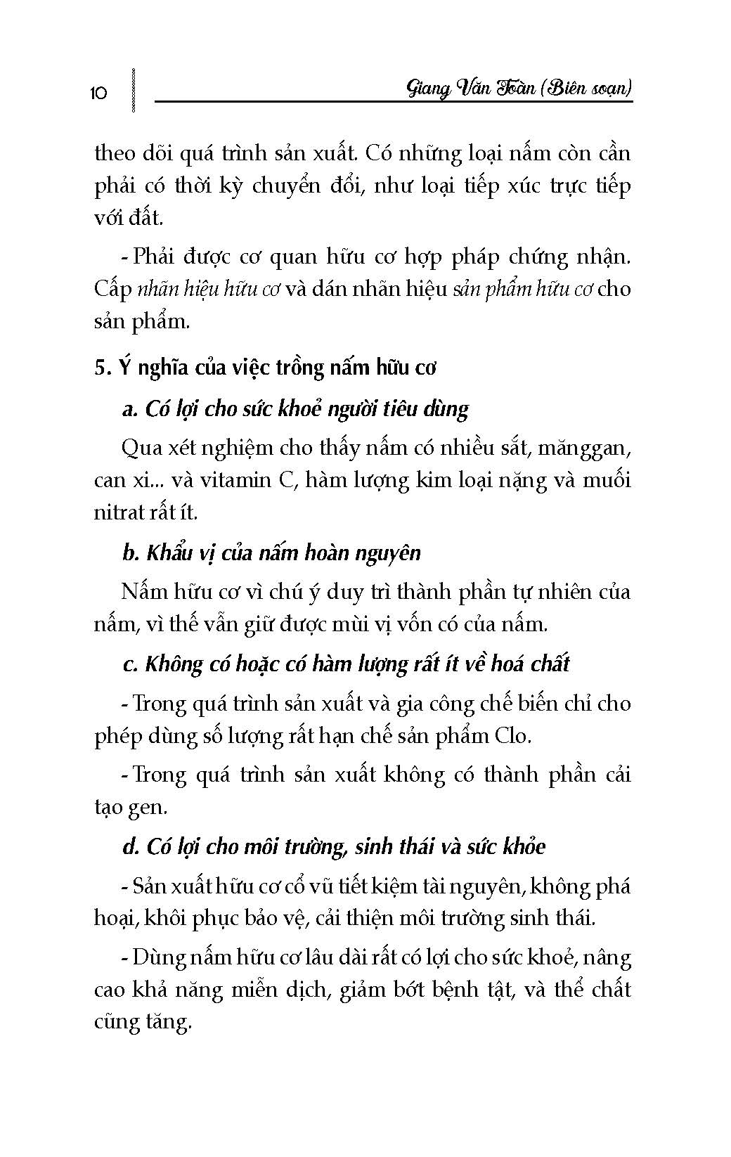 Kỹ Thuật Trồng Nấm Hữu Cơ An Toàn (Tái bản 2026)