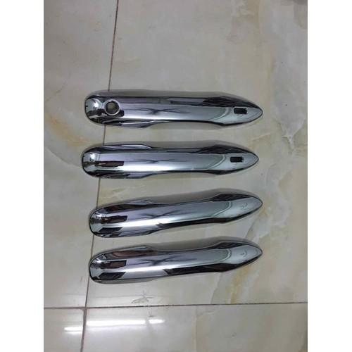 Bộ ốp tay nắm, hõm cửa xe dành cho Toyota Camry 2019 -2021 mạ Crom