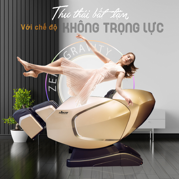 Ghế massage cao cấp toàn thân S70, LS-599 sở hữu con lăn 5D thế hệ mới nhất. Cho cảm giác massage chuyên sâu 90% toàn cơ thể, điều khiển bằng giọng nói Tiếng Việt.