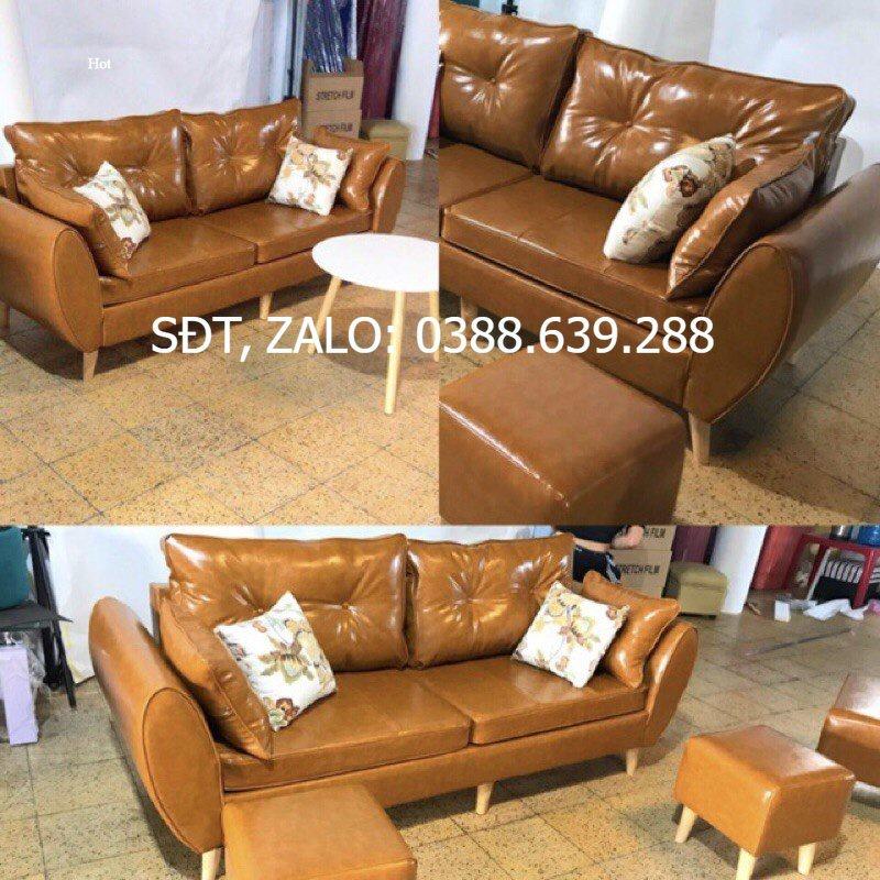 sofa băng da cao cấp