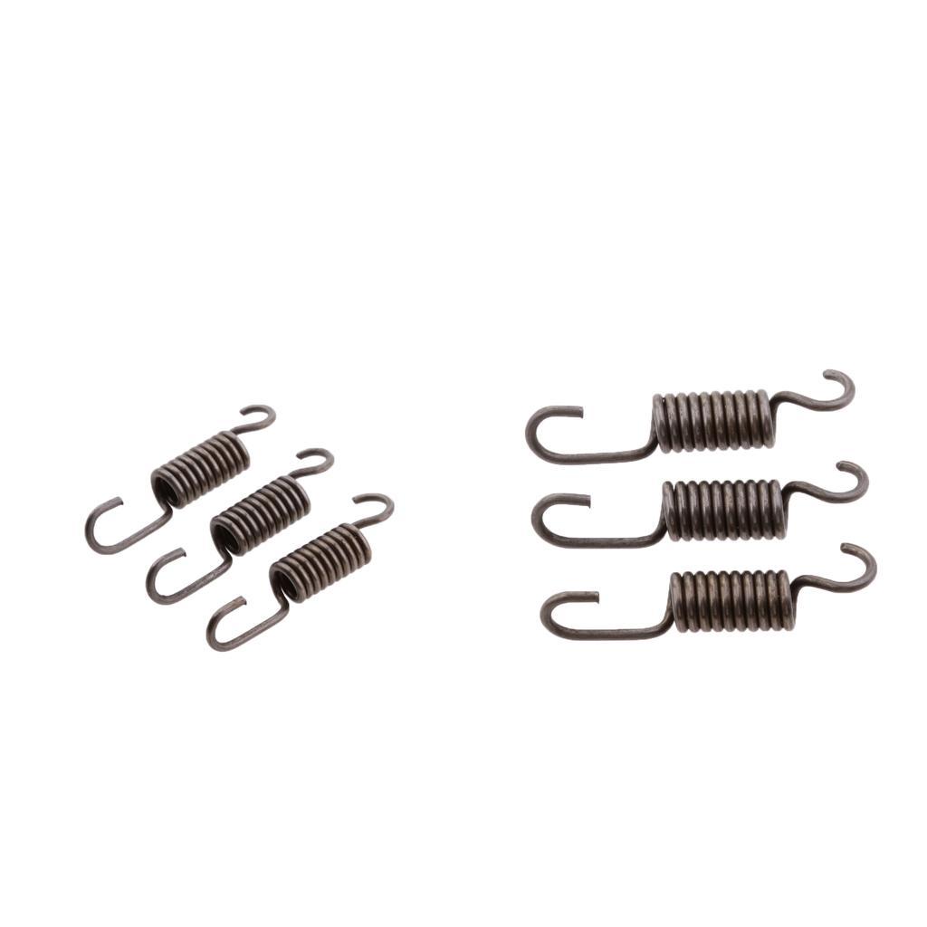 6 Pieces 2 Stroke Engine Parts Clutch Pads Spring for 49cc Mini Bike
