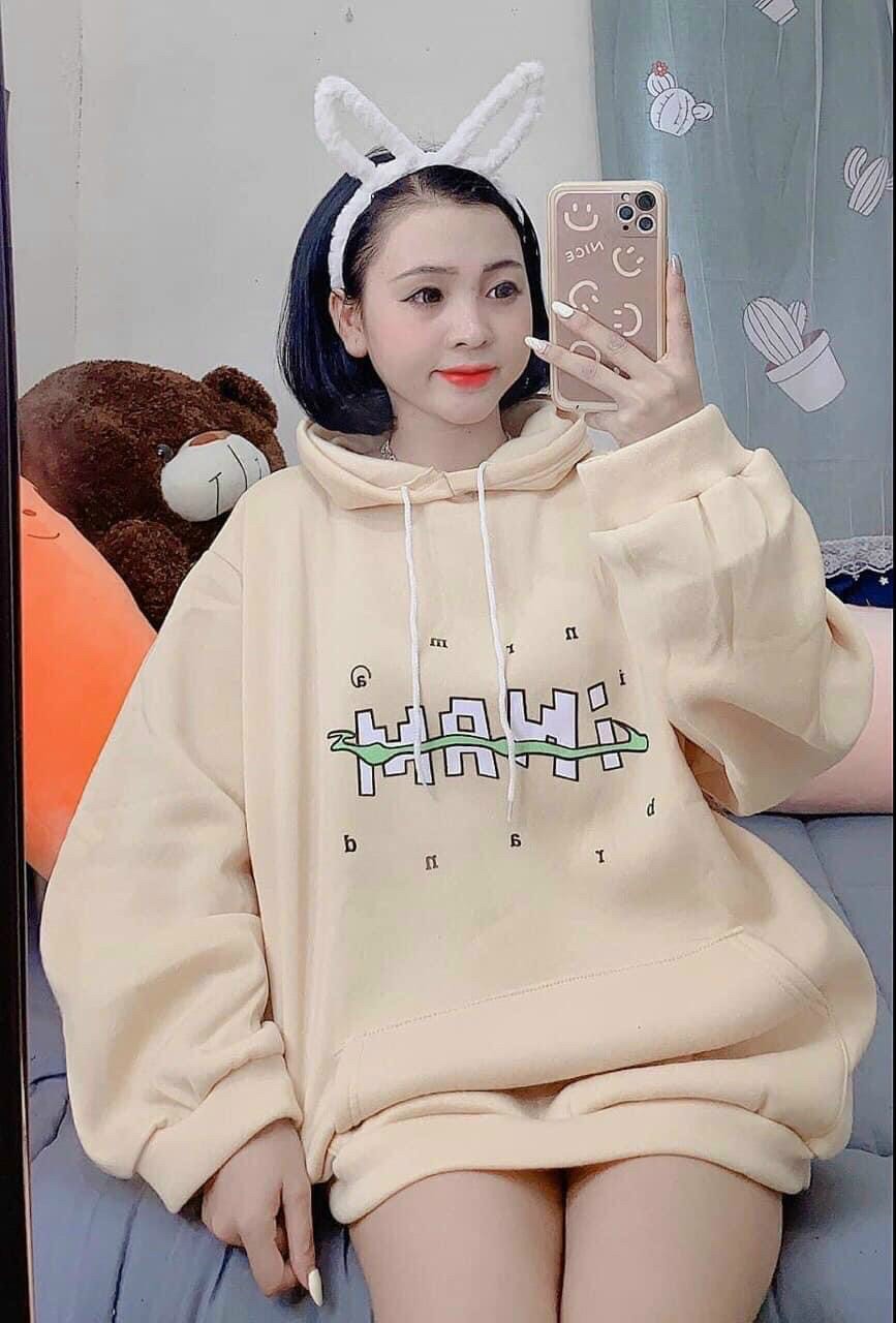 O KHOÁC HOODIE IN HÌNH KHỦNG LONG BẮN TIM SIÊU DỄ THƯƠNG - ÁO HOODIE NAM NỮ DÁNG RỘNG CHẤT NỈ BÔNG, Áo Hoodie Sweater NAM NỮ In Họa Tiết Khủng Long Siêu Cute Vải Nỉ Ngoại Cực Chất