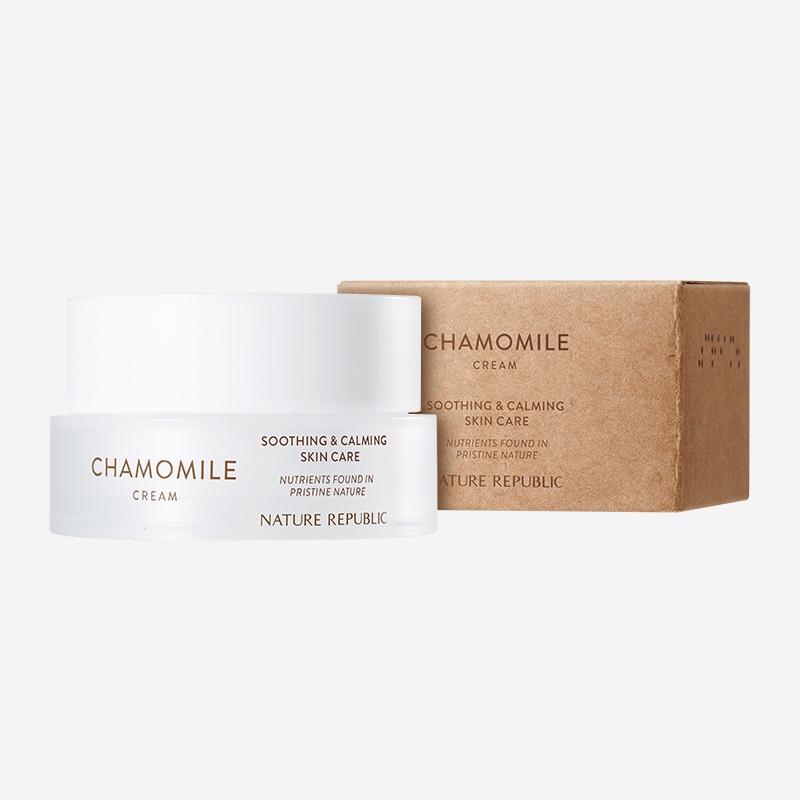 Mua 1 Tặng 1 Nature Republic Kem dưỡng Chamomile Calming Cream 55ml