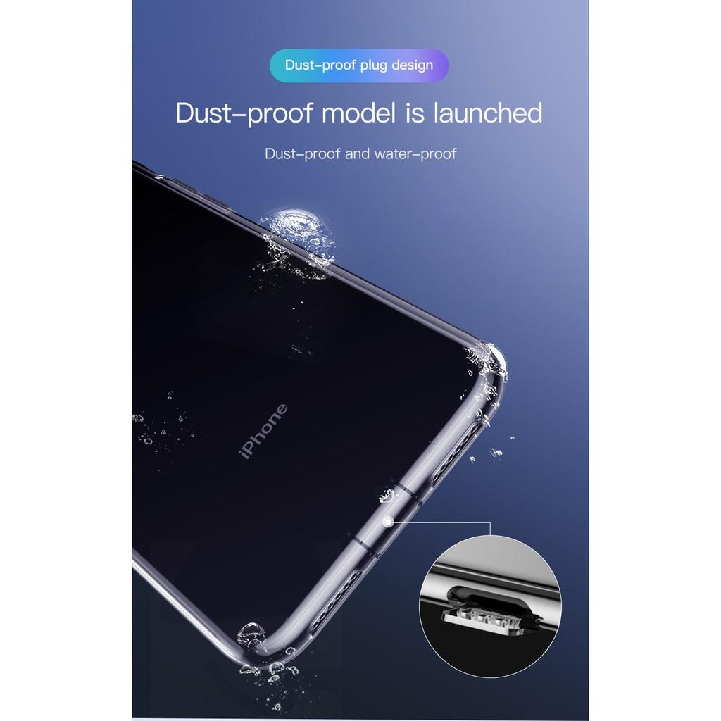 Ốp lưng dành cho iPhone XR 6.1dẻo trong suốt chống bụi Simplicity chính hãng Baseus