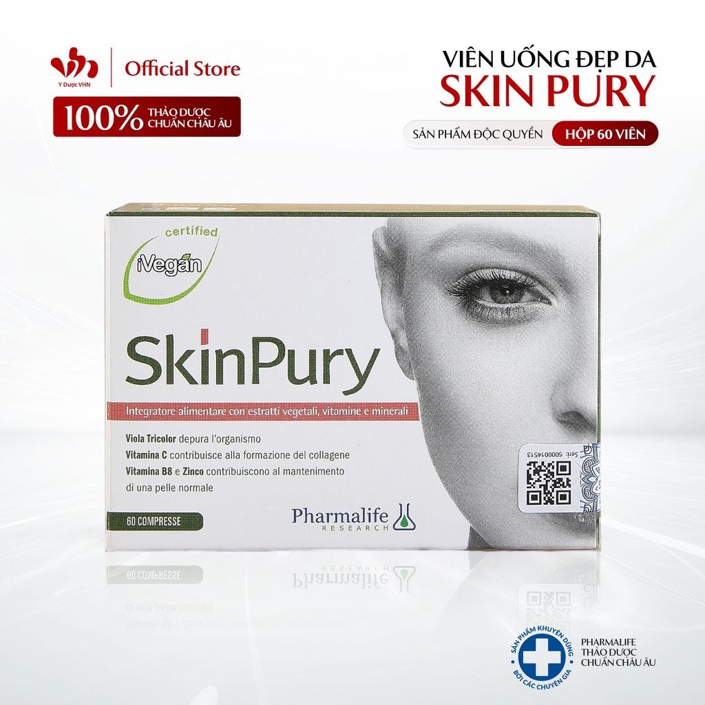 Viên Uống Đẹp Da Skin Pury PHARMALIFE RESEARCH Hỗ Trợ Thải Độc, Ngăn Ngừa Lão Hóa 60 Viên/Hộp