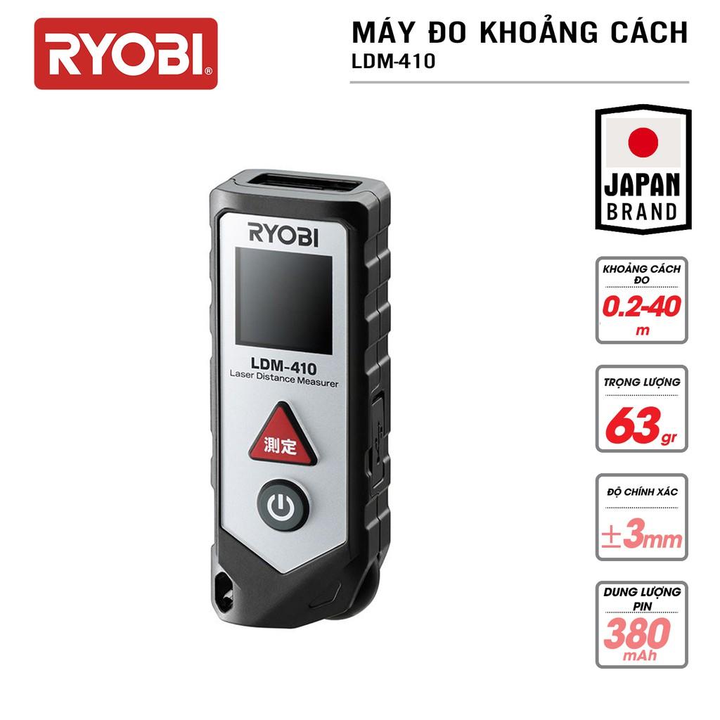 Máy đo khoảng cách laser (laze) RYOBI (KYOCERA) - LDM-410 - Hàng Chính Hãng