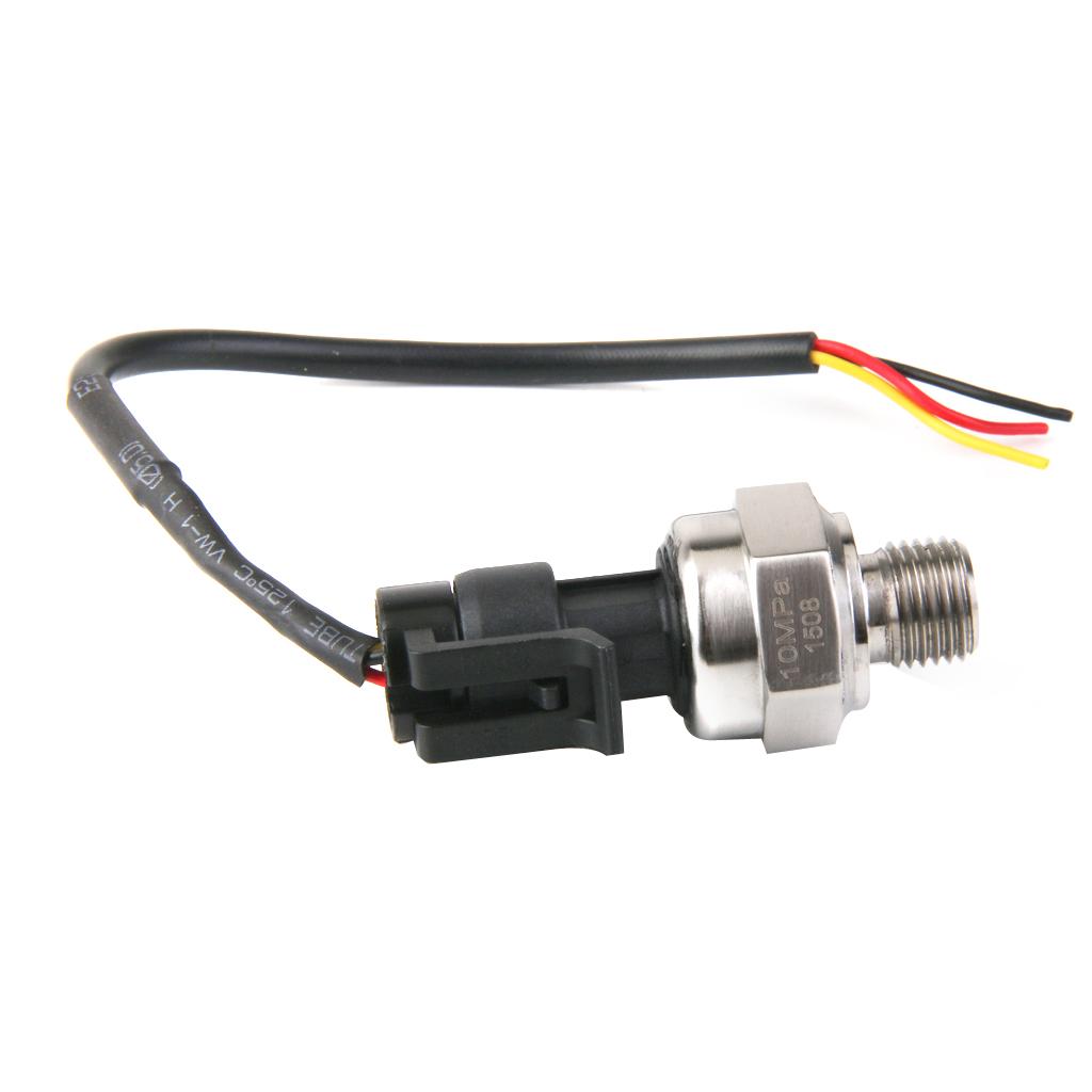 5V DC G1/4 Pressure Transducer Sensor 0-10MPa for Oil Fuel  Air