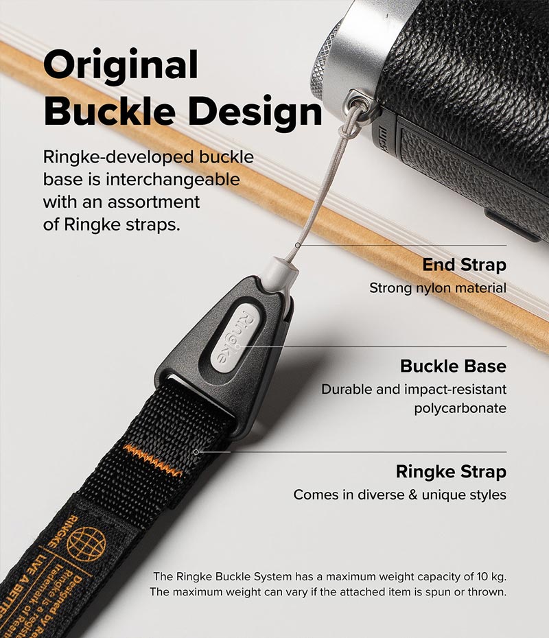 Dây đeo RINGKE Dual Hand Slim Strap - Hàng Chính Hãng