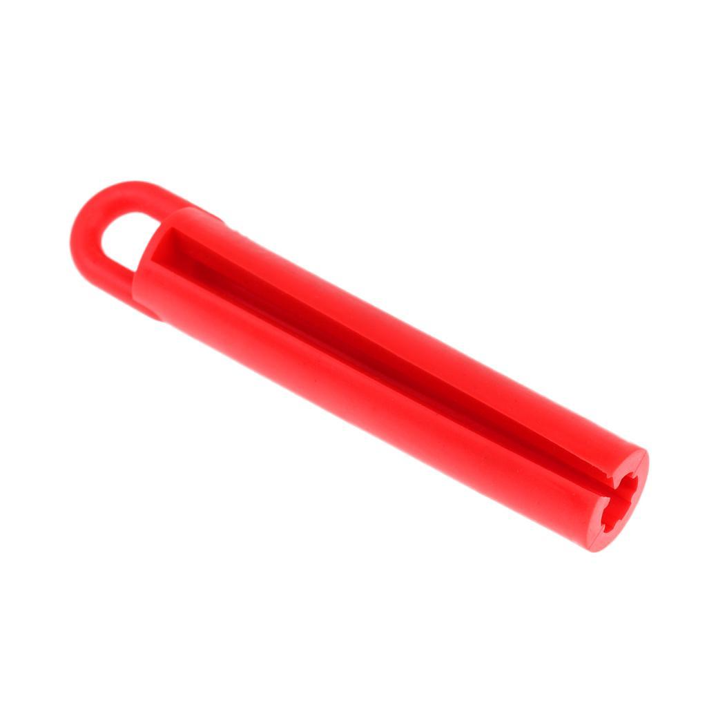8xProfessional Pool Snooker Billiard Cue Tip Rubber Hang Clamp Holder Red