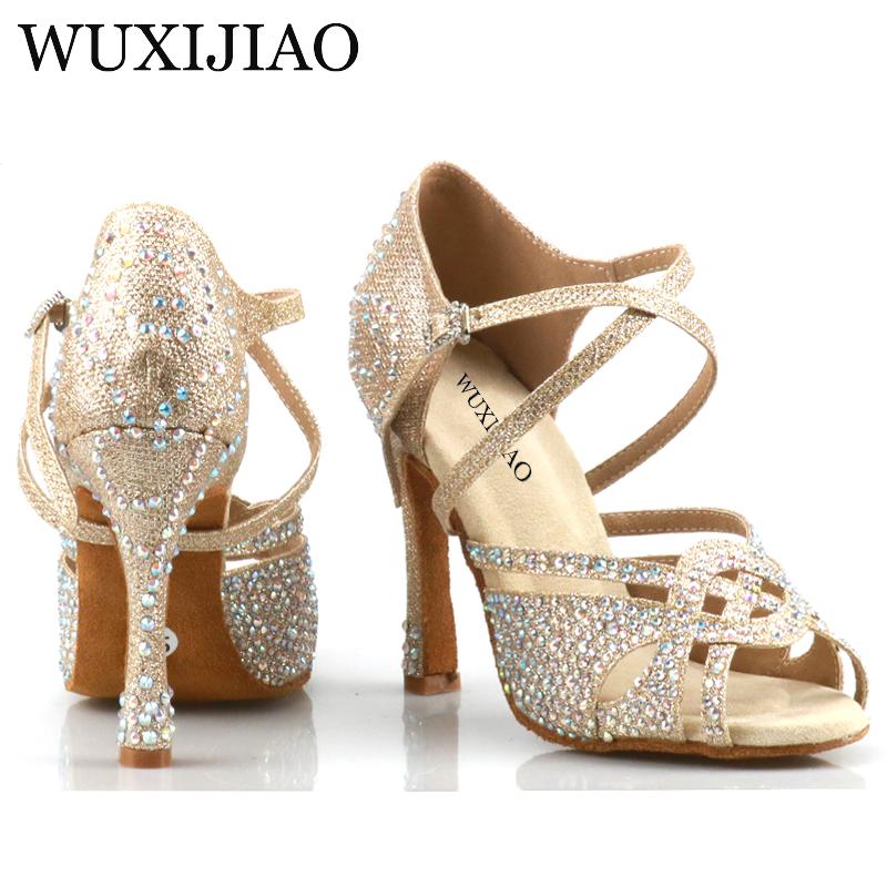 Giày khiêu vũ Latin Latin của Wuxijiao Holesale Color: Cuban heell 10cm Shoe Size: 4
