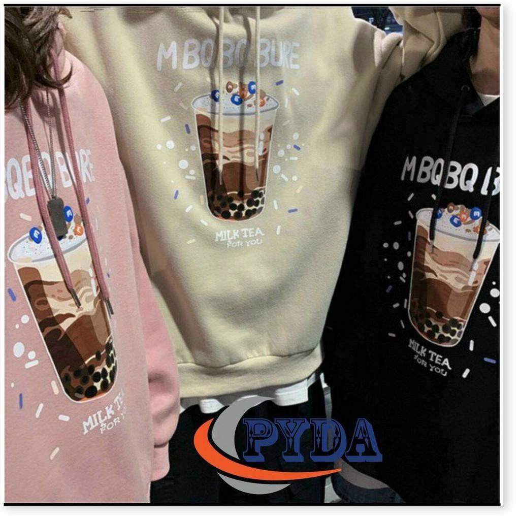 ÁO KHOÁC NAM NỮ HOODIE THUN NỈ,THIẾT KẾ MÀU SẮC XINH ĐỘNG,ĐẶC BIỆT LÀ CHẤT LIỆU VÃI THOÁNG MÁT IN HÌNH LI TRÀ SỬA TRÂN CHÂU SIÊU ĐÁNG YÊU-Jins Store