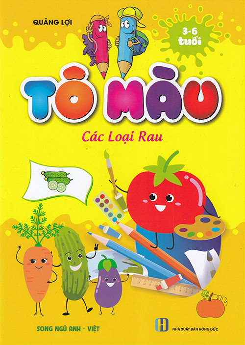 Sách - Tô màu các loại rau 3-6 tuổi