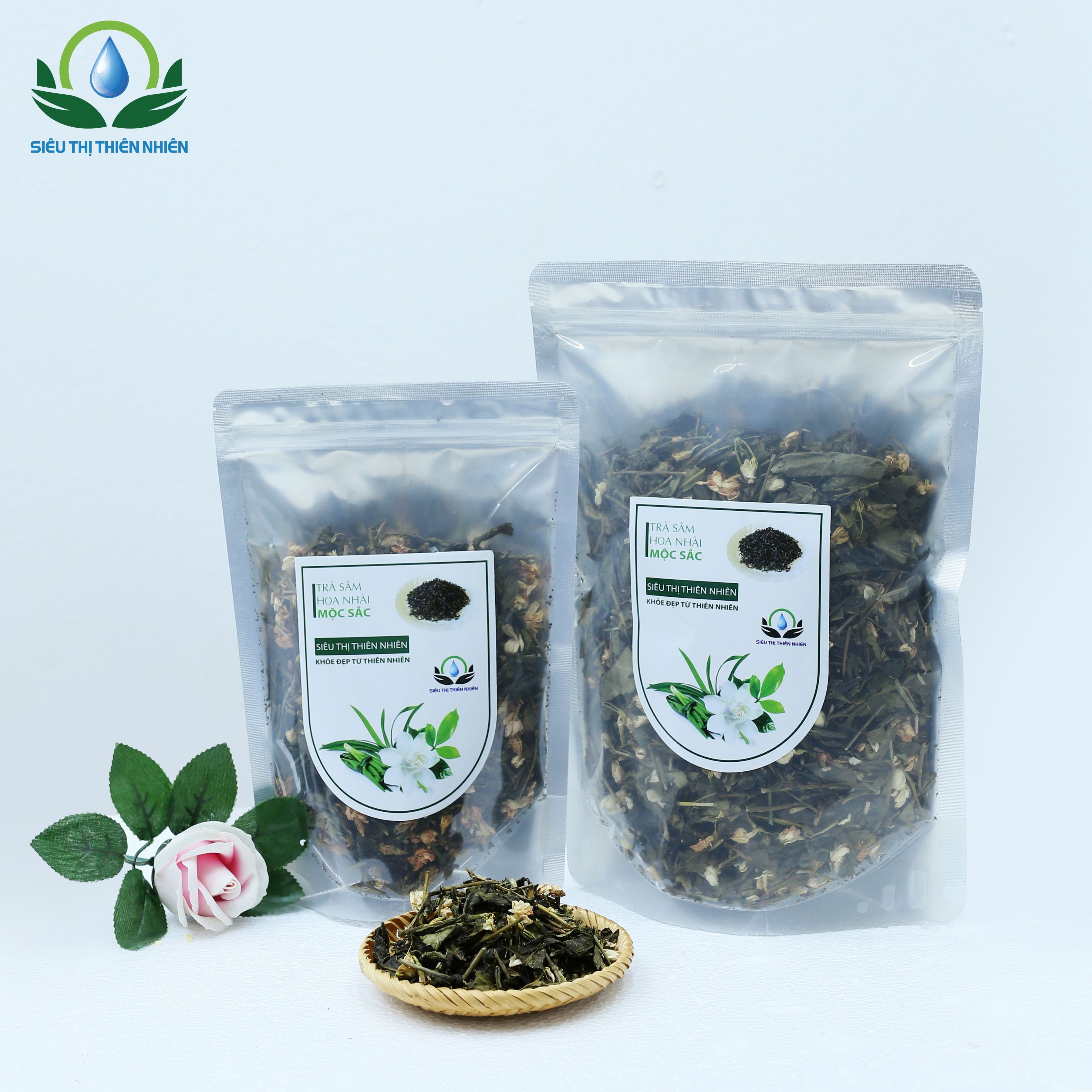 Trà Sâm Hoa Nhài Sấy Khô Mộc Sắc SIÊU THỊ THIÊN NHIÊN Hỗ Trợ Mát Gan, Giải Nhiệt Cơ Thể