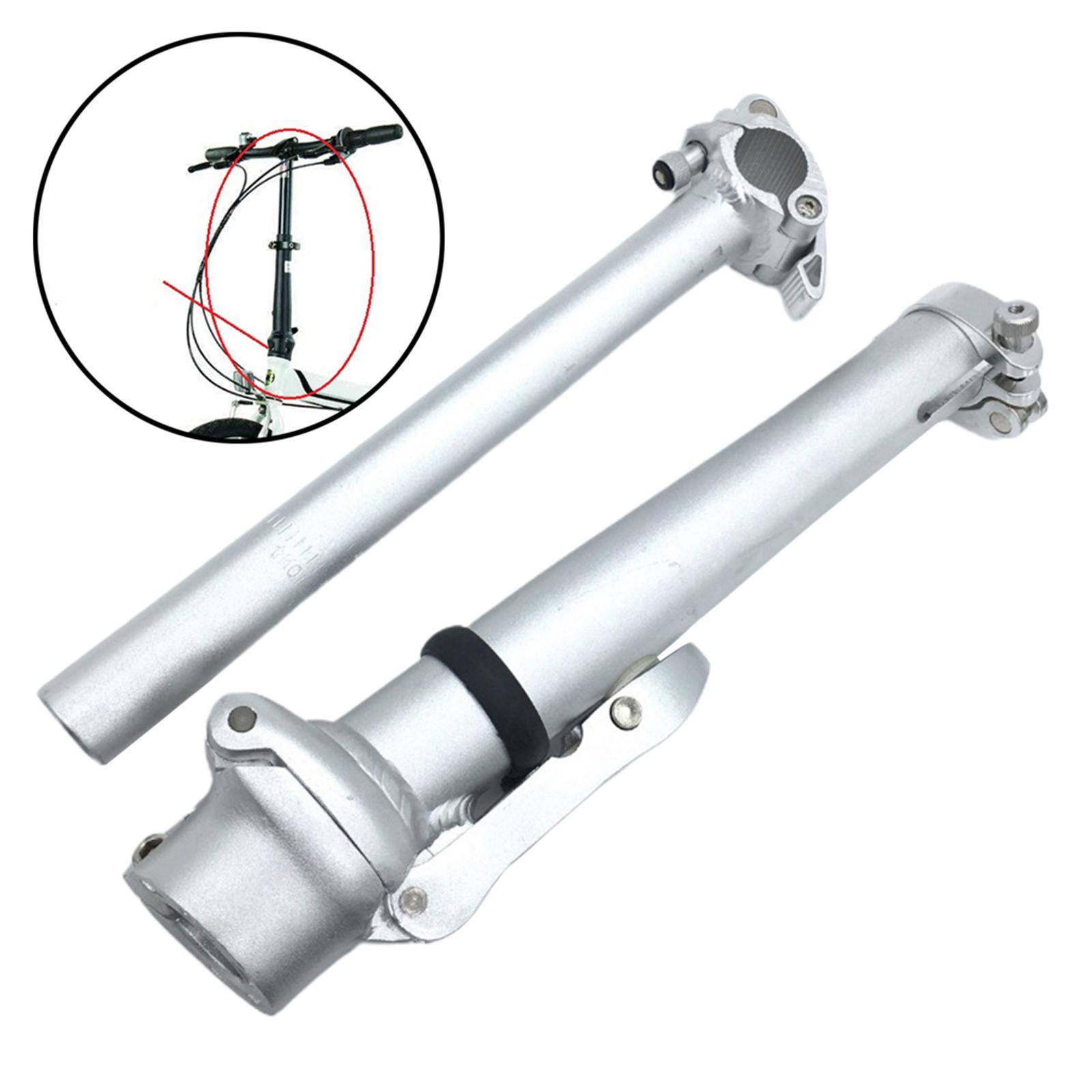 Folding Bike Handlebar Quill Stem Riser Black