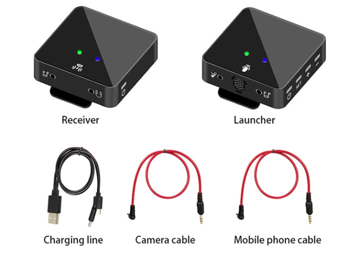 Micro cài áo Wireless SK750 (Loại 1 mic 1 đầu thu) - Mic thu âm không dây cài áo - Có cổng cắm tai nghe, lấy nhạc, cắm micro ngoài - Micro điện thoại, máy ảnh, máy quay, DSLR - Quay video, vlog, livestream, karaoke online, giảng dạy - Hàng nhập khẩu