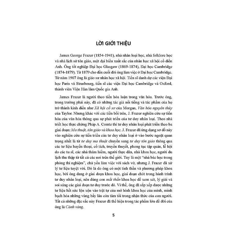 Sách - Cành Vàng - Bách Khoa Thư Về Văn Hóa Nguyên Thủy - Jame George Frazer - VIETNAMBOOK
