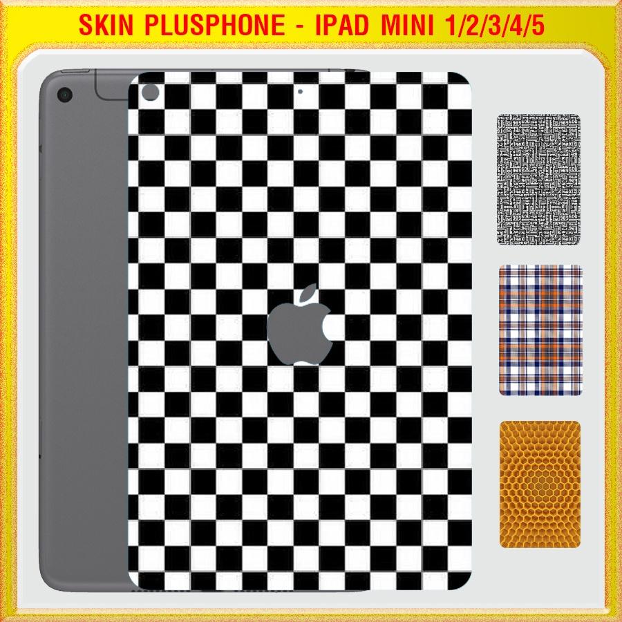 Dán Skin cho mặt sau iPad Mini 1, 2, 3, 4, 5 (7.9 inch) in hình caro