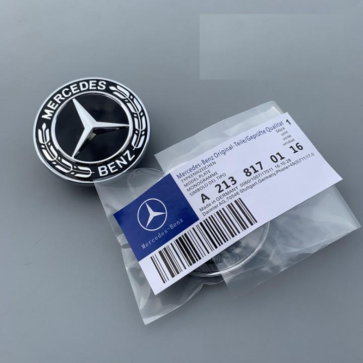 01 chiếc Logo nắp capo đầu xe ô tô Mercedes W204 đường kính 57mm