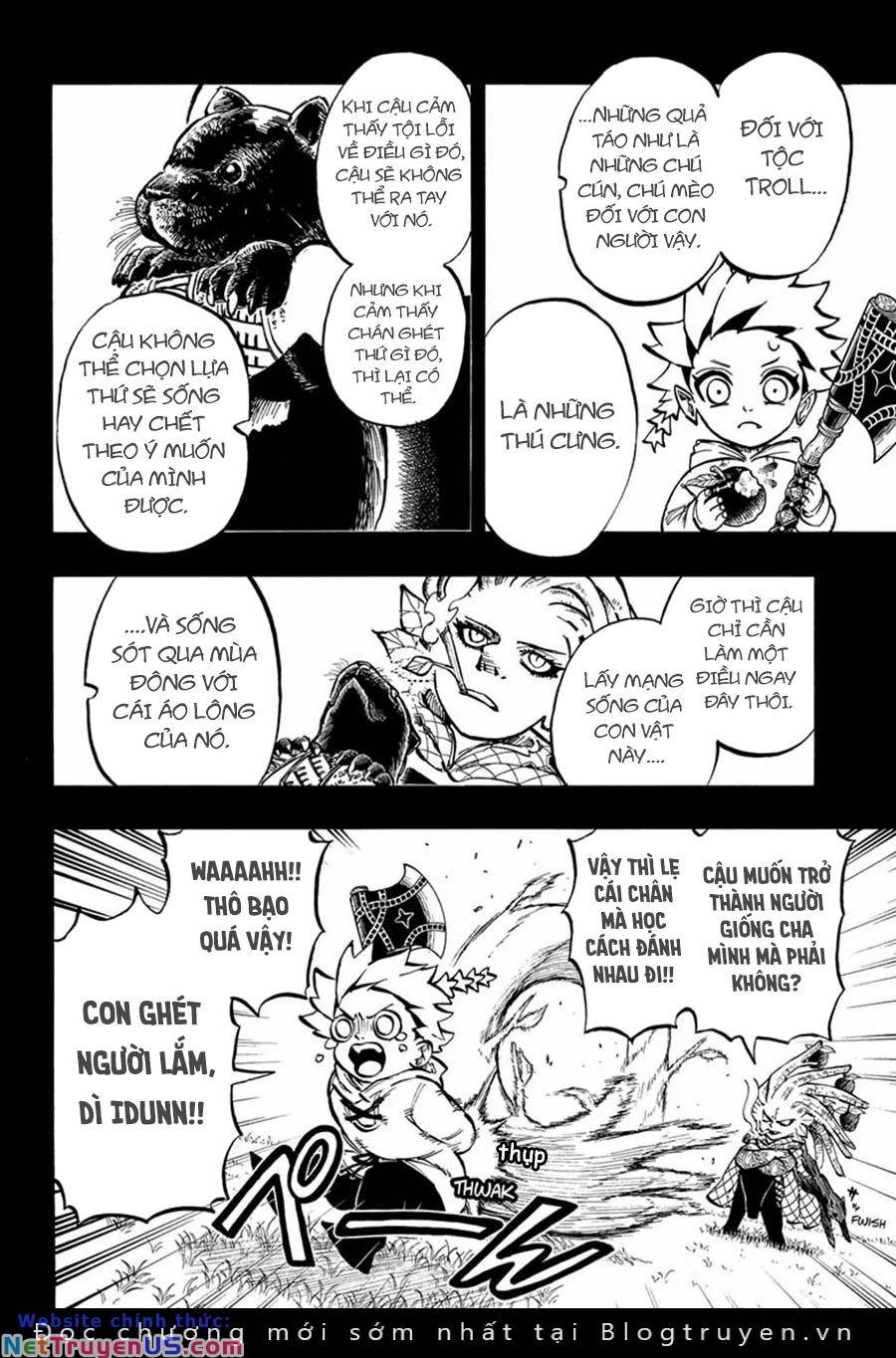 gill: "không ai có thể đánh bại ta khi ta dùng rìu!" chapter 13 6