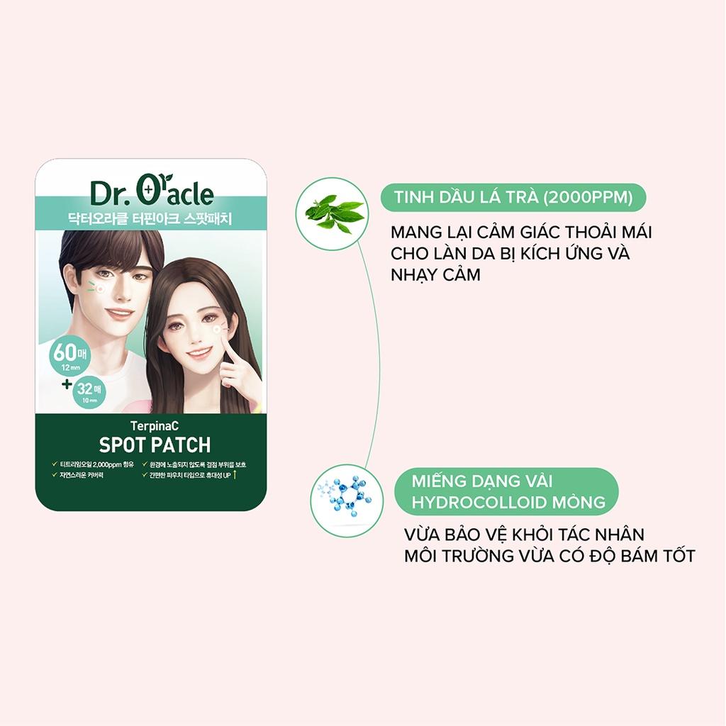 Set 92 Miếng Dán Mụn DR.ORACLE Teatree Acne Soothing Spot Pimple Patch - Giảm Mụn Hiệu Quả Trong 24H