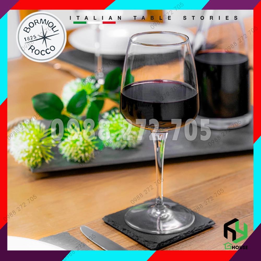 Ly uống rượu vang đỏ, vang trắng cao cấp thủy tinh, wine glass Aurum 430ml - Bormioli Rocco