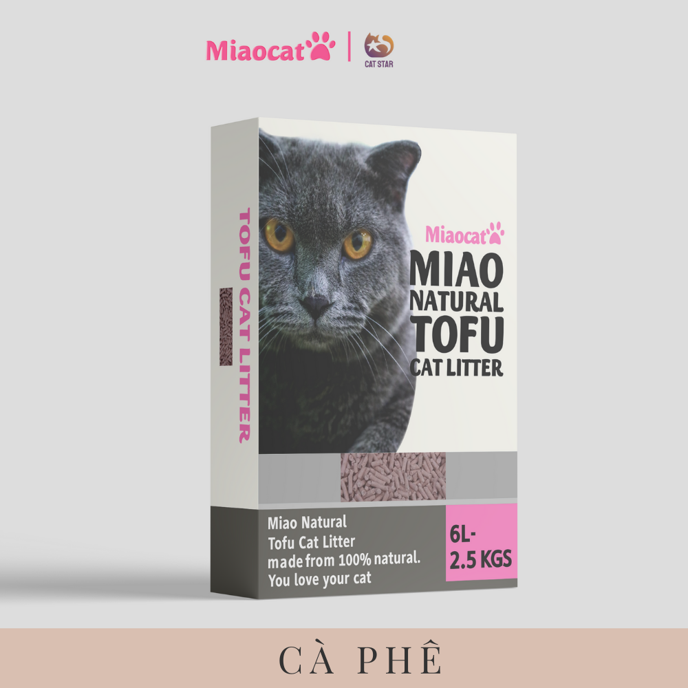 Cát đậu nành Miao vệ sinh cho mèo 6L - Miaocat