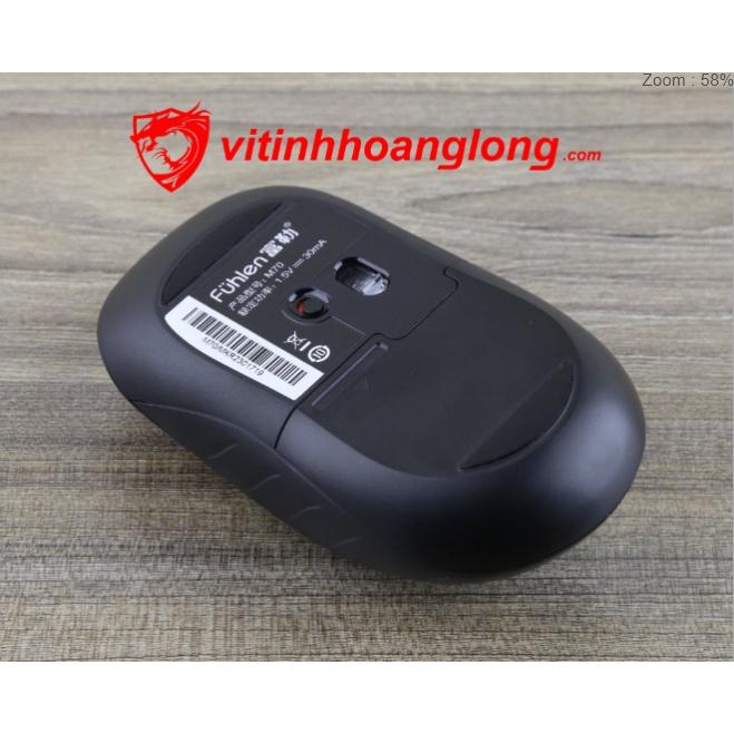 Chuột không dây USB Fuhlen M70 đen - Hàng Chính hãng - Vi tính Hoàng Long