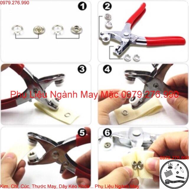 Kìm bấm cúc vành sắt 9.5mm