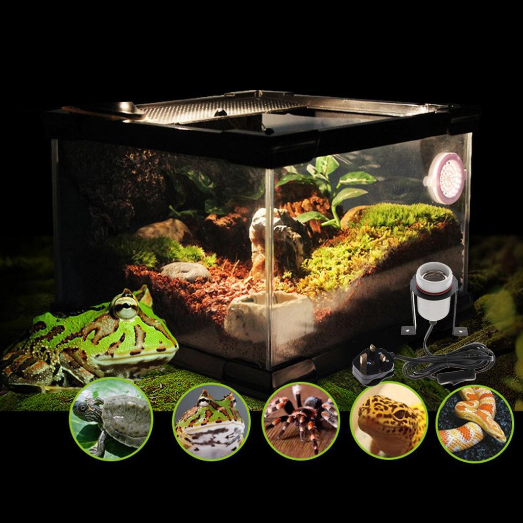 Reptile Tortoise Ceramic Heat Bulb Holder Easy for Use UK Plug