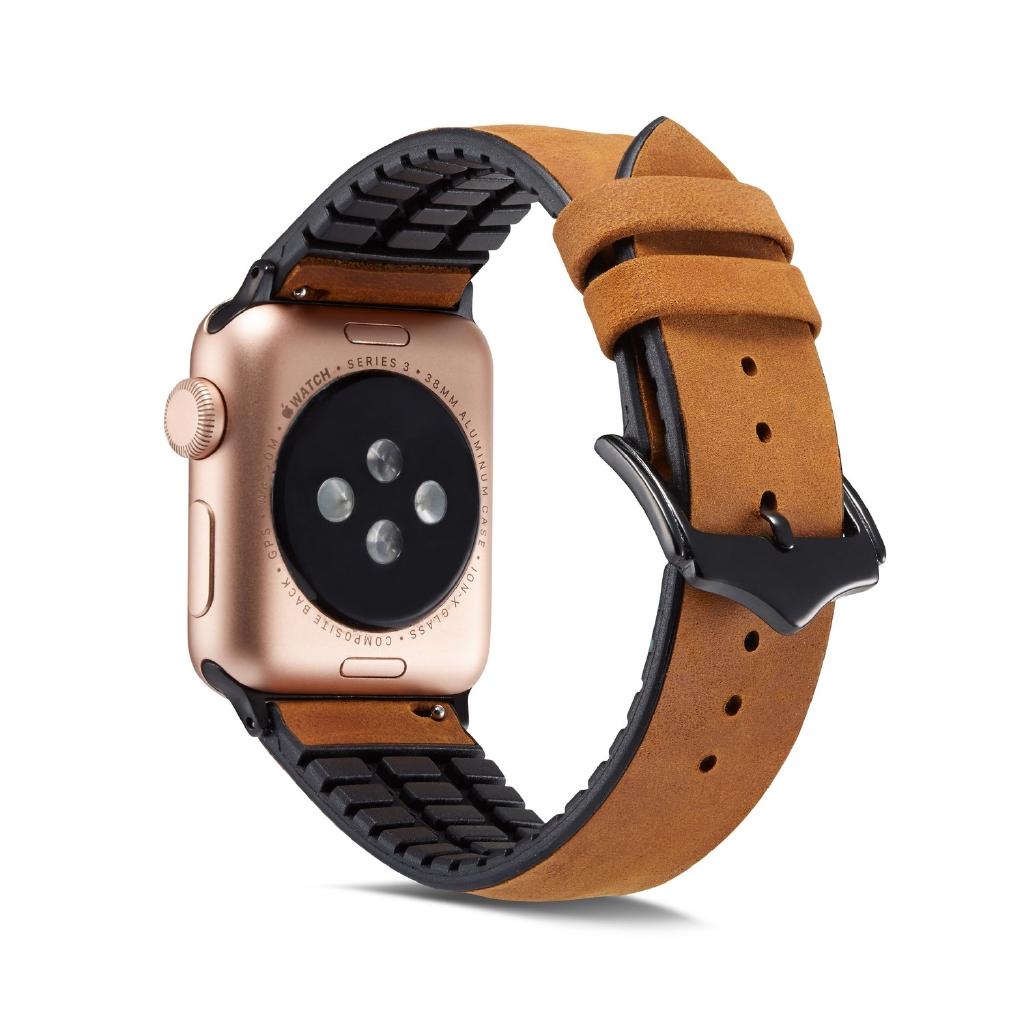 Dây Đeo Bằng Da Thật Cho Đồng Hồ Thông Minh Apple Watch Series 7 6 SE 5 4 3 38MM 40MM 42MM 44MM 41MM 45MM