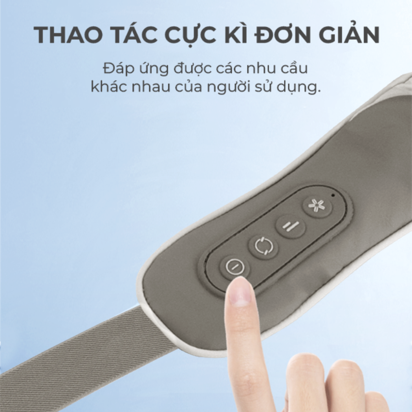 Máy Massage Cổ Vai Gáy Bumas M3 - Mô Phỏng 8 Kỹ Thuật Massage - Cải Thiện Sức Khỏe Tổng Thể - Hàng Chính Hãng