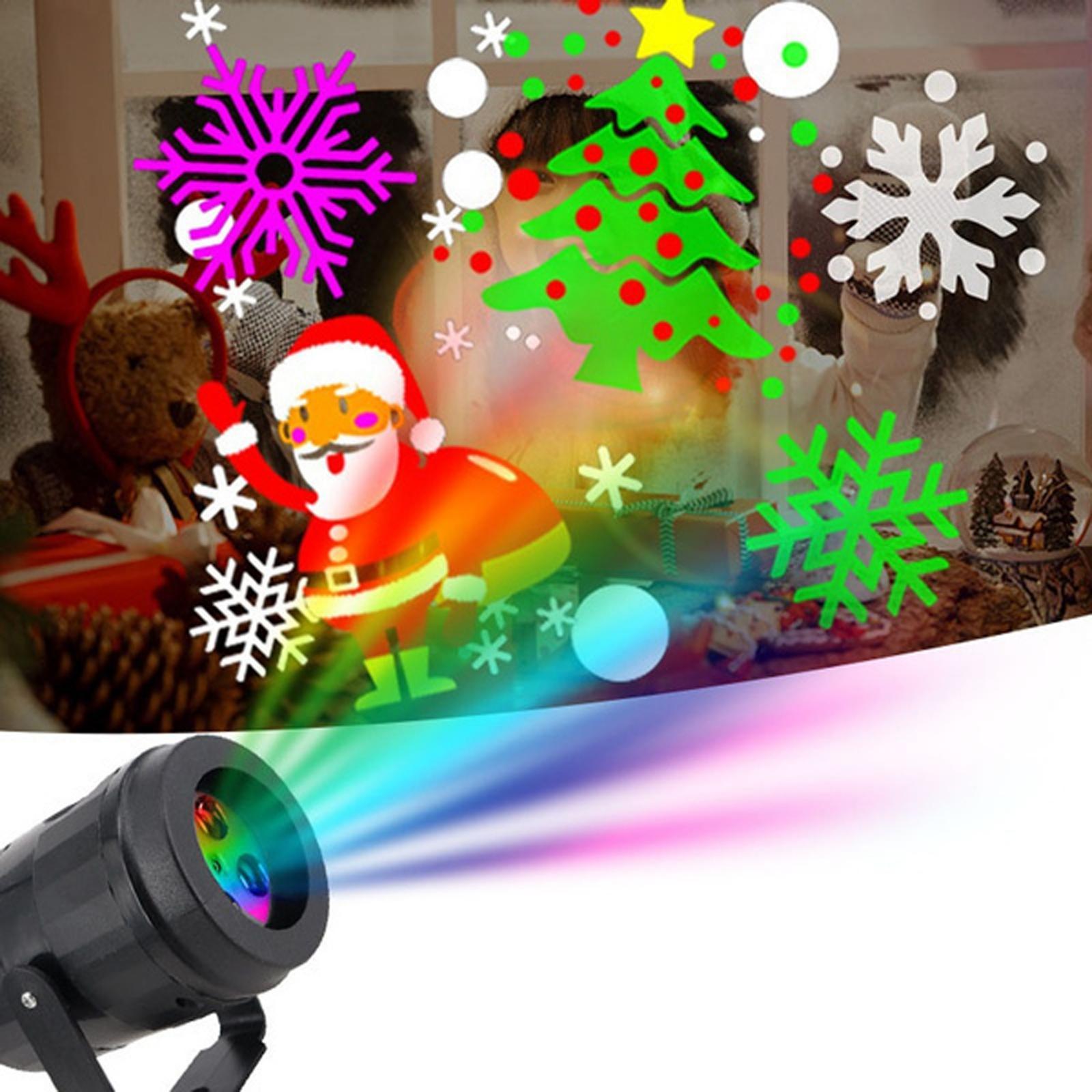 Christmas Projector Lights,Xmas Projector Lamp,Christmas Tree Santa Claus Light Projector,LED Projection Lamp for Christmas Decorations,Wedding