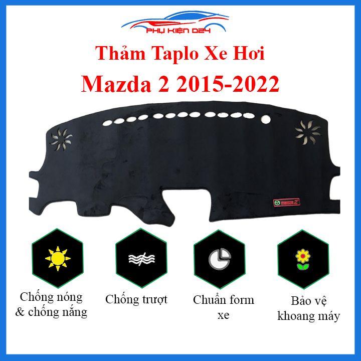 Thảm taplo Mazda 2 2015-2016-2017-2018-2019-2020-2021-2022 chống nắng nóng làm mát xe mở rộng tầm nhìn